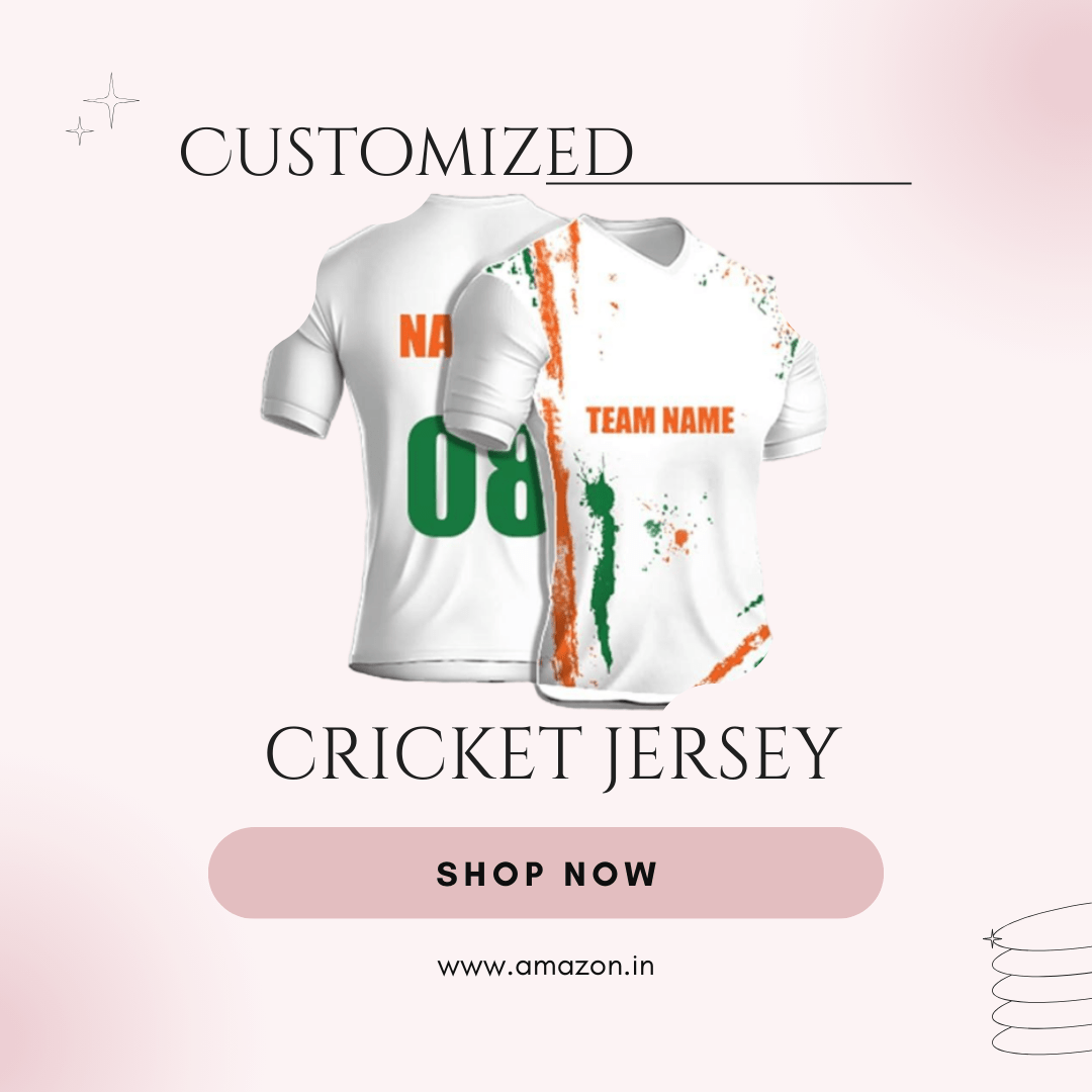 Customized cricket jersey