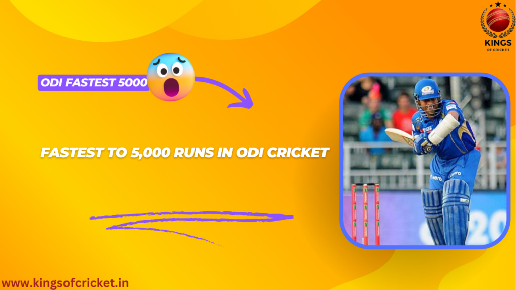 fastest 5000 runs in odi cricket | Fastest 5,000 Runs in ODI Cricket