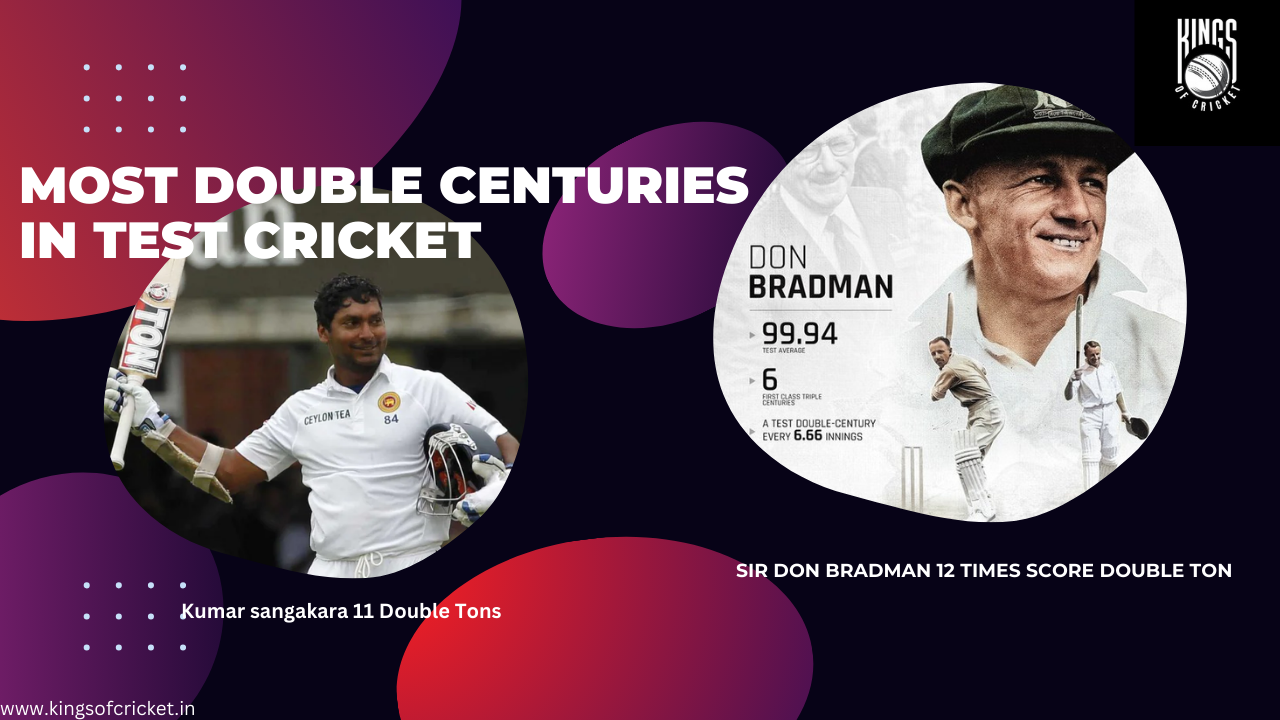 most double centuries in test cricket