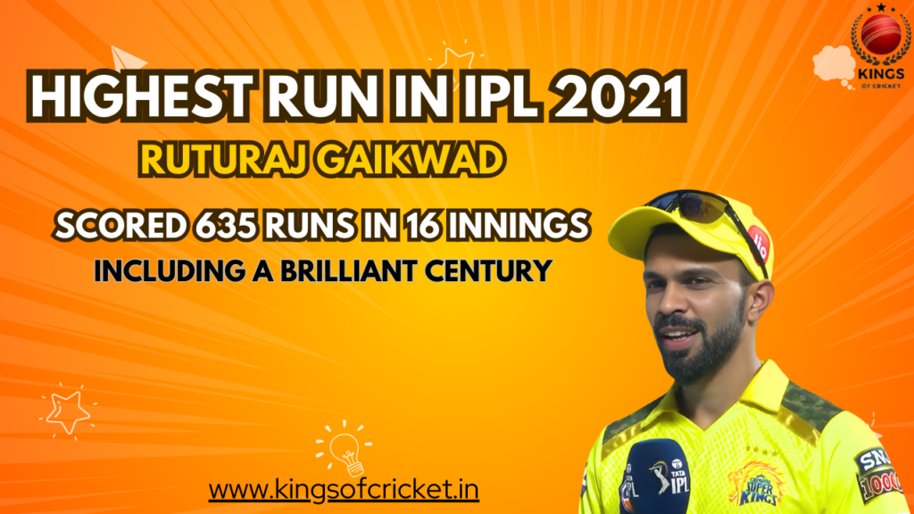 highest run in ipl 2021